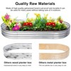 7x3x1 FT Galvanized Raised Garden Bed,Outdoor Oval Metal Planter Box,Large Raised Garden Bed,Oval Large Metal Raised Garden Beds for Vegetables - 4 of 4