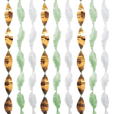 9ct Botanical Decorative Party Backdrop with Fringe/Garland - Spritz™