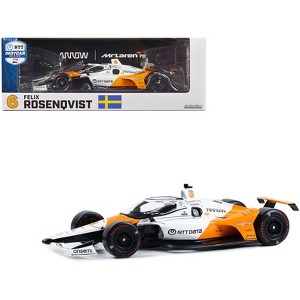 Dallara IndyCar #6  Arrow McLaren "60th Anniversary Indy 500 Livery" "NTT IndyCar" (2023) 1/18 Diecast Model Car by Greenlight - 1 of 3