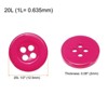 Unique Bargains Resin Snap Fastener Round Flat 4-Hole Sewing Buttons 10 Pcs - 2 of 4