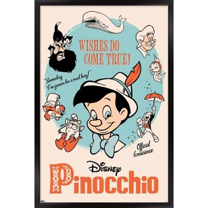 Trends International Disney Pinocchio: 85th - Wishes Do Come True Framed Wall Poster Prints - 1 of 4