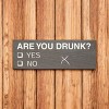 Slickblue Funny Are You Drunk Yes No Sign, 3.5x10 Rustic Pine Wood Sign, Multiple Color Options - 2 of 3