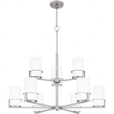 Quoizel Lighting Seymour 9 - Light Chandelier in  Brushed Nickel