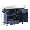 Bella Depot 50.8" Kitchen Island Cart with Storage Cabinet and Two Locking Wheels - 3 of 4