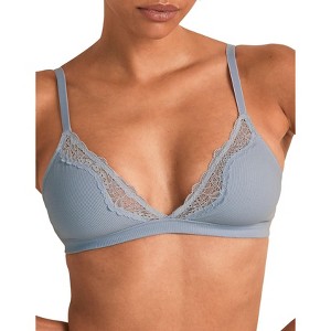 Adore Me Women's Rib Wireless Triangle Bralette - 1 of 4