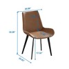 NicBex Set of 4 Dining Chair with Metal Legs Modern Kitchen & Dining Room Chair - 3 of 4