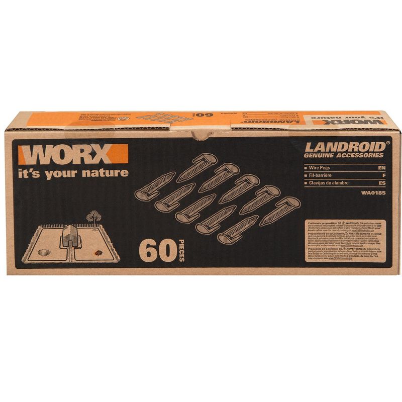 Worx WA0185 60pc - LANDROID 3" Lawn Stake Kit, 4 of 6
