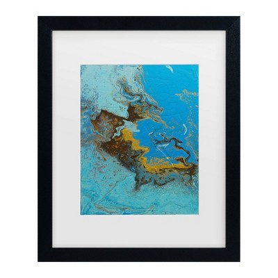 Trademark Fine Art Oliver Nolan Caribbean Blue I Matted Framed Art