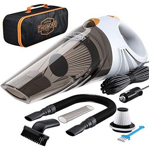 ThisWorx Car Vacuum Cleaner - LED Light, Portable, High Power