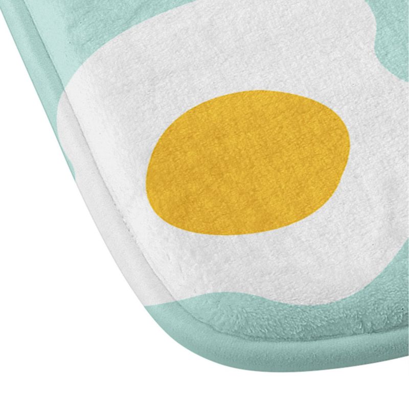 Deny Designs Hello Sayang Eggcellent Blue Eggs Memory Foam Bath Mat, 4 of 6