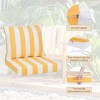PAGED Outdoor Deep Seat Cushion Set,24x 24 inch,Waterproof Fade-Resistant Patio Furniture Cushions with Removable Covers,2PC - 4 of 4