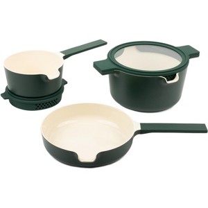 Alva Neat 5-Piece Nonstick Ceramic Nesting Cookware Set - 1 of 4