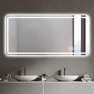 CIPACHO 28x60 Inch Bathroom Vanity Mirror Anti Fog Dimmable Shatter Proof Tempered Glass for Bathroom Decor Makeup Shaving - 1 of 4