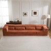 Whisen Modern Compression Loveseat, Convertible Floor Sofa Bed,DIY Boneless Modular Sectional Couch, No Assembly Required - 2 of 4