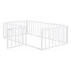 CAVINAS Twin Size Wood Montessori Bed,Modern Floor Bed Frame with Guardrails and Door,Toddler Bed for Bedroom - 4 of 4