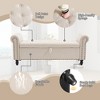 MOONMISS 55.12"Storage Ottoman Button Tufted Upholstered Linen Fabric Storage Ottoman Bench for Living Room,Bedroom End of Bed Bench - 4 of 4