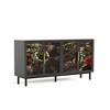 ORRD Tropical Glass Door Buffet Cabinet, 60" Retro 4-Door Storage Console Table for Dining & Living Room - 4 of 4