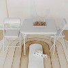 Coucheta 3-Piece Folding Table and Chairs Set, Portable Card Table with PU Cushion, Space-Saving No Assembly Required Indoor Outdoor Use - 3 of 4