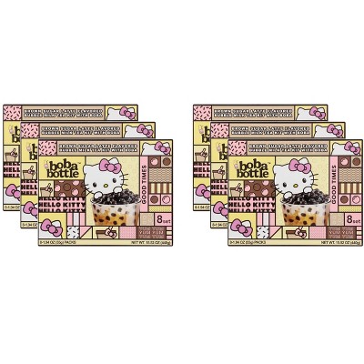 A-Sha Tea Bubble Milk with Boba Brown - Case of 6 - 15.52 oz