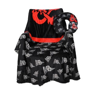 Dungeons & Dragons Adult Travel Set with Neck Pillow, Eye Mask, and Throw Blanket - Perfect for Adventure-Loving Travelers! - 1 of 4