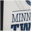 MLB Minnesota Twins Baseball White Framed Wood Sign Panel - 4 of 4