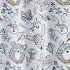 Sketched Woodland Kids' Shower Curtain - SKL Home: Forest Animals, 72x70, Multicolored, Polyester, Buttonhole Top - 3 of 4