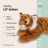 Bearington Lil' Saber Small Plush Stuffed Animal Tiger with Soft Faux-Fur, 9 inches - 3 of 4