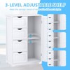 SUGIFT 4 Drawers Bathroom Storage Cabinet, White - 3 of 4