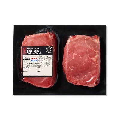 Angus Beef Petite Sirloin Steak - price per lb - Good & Gather™