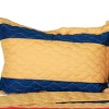Slickblue 3 PC Handmade Full/Queen Quilt Set, Reversible Vermicelli Quilted, Horizontal Stripes, 37 Color Options - 2 of 4