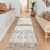Vintage Area Rugs Washable Floral Printed Floor Cover - 2 of 4