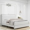 Okak Full Platform Bed Frame Upholstered Bed with Adjustable Height Headboard and USB Charger Music Speaker Star Projector Noise-Free - 3 of 4