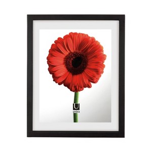 Umbra 11"x14" Floated to 13"x16" Document Picture Frame Black: Modern Polystyrene, Sawtooth Back Mount - 1 of 4