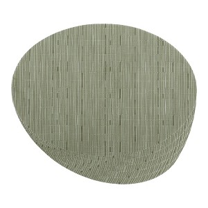 REGALWOVEN PVC Oval Kitchen Dining Table Decor Wipeable Placemats 6 Pcs - 1 of 4