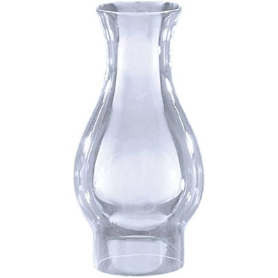 Clear Glass Flared Top Oil Lamp Chimney 8.5"