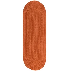Colonial Mills Reversible Flat-Braid (Oval) Runner - Rust 2'4"x13' - 1 of 2