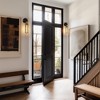 DORESshop 10.63 in.1-Light Dimmable Black Farmhouse Industrial Wall Sconces with Caged Shaded for Bedroom Hallway - 3 of 4