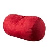 Sapphtopaz High Back Bean Bag Chair Suede Cylindrical Bean Bag Chairs for Adults for Gaming, Watching TV - 3 of 3