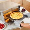 VEVOR Pizza Steel, 13.5" x 10" x 1/4" Pizza Steel Plate for Oven, Pre-Seasoned Carbon Steel Pizza Baking Stone with 20X Higher Conductivity - 2 of 4
