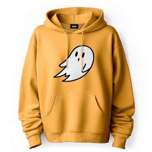 Dalix Giant Ghost Embroidered Hoodie Soft Fleece Hood Sweatshirt Mens - 1 of 4