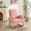 CAVINAS Rocking Chair Glider Rocking Chair with High Back and Side Pocket Accent Chair Comfy Chair for Living Room, Bedroom - 2 of 4