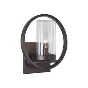 Chloe Lighting Joseph Transitional 1 Light Rubbed Bronze Outdoor/indoor Wall Sconce 11"Tall - 1 of 4