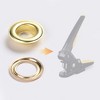 Yescom 500 sets of 3/8" Grommet Kit Size 2 Rust-proof Solid Brass Eyelets and Washers for Hand Press Machine - 3 of 4