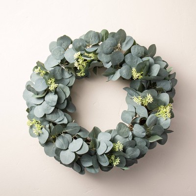 20" Faux Seeded Eucalyptus with Berry Wreath - Hearth & Hand™ with Magnolia