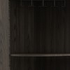 HomeRoots 71" Dark Brown Wood Corner Bar Cabinet With Two Doors - 4 of 4