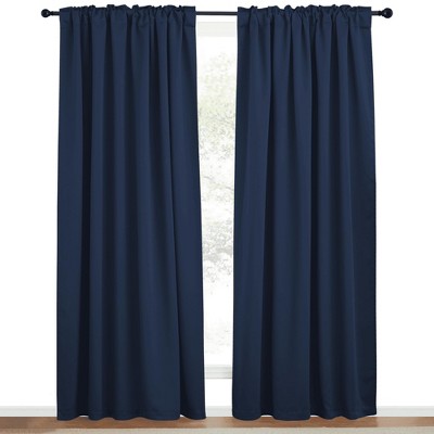 NICETOWN Backtab & Rod Pocket Blackout Thermal Curtain Panels, Set of 2