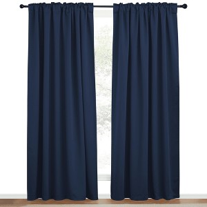NICETOWN Backtab & Rod Pocket Blackout Thermal Curtain Panels, Set of 2 - 1 of 4