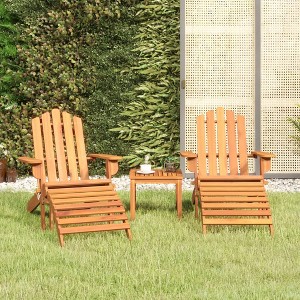 VidaXL 2 Piece Patio Lounge Set with Cushions Poly Rattan Gray - 1 of 4