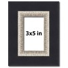 PosterPalooza | Photo Size Embellished Black Picture Frame - UV Acrylic, Foam Board Backing, Hanging Hardware - 2 of 4