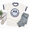 Simply Sage Market S.W.Smiley Patriotic Stars Ringer Tee - 3 of 4
